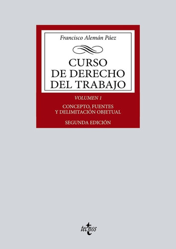 Libro Curso De Derecho Del Trabajo - Aleman Paez, Francisco
