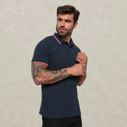 Camisa Polo Masculina 100% Algodão Piquet Duplo | Parcelamento sem