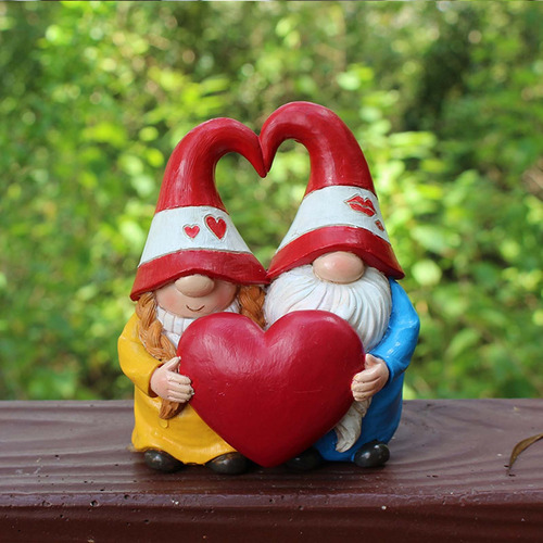 Nueva Decoración De Muñeca Enana De Resina Para Pareja, Muñe