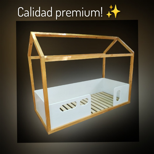 Cama Montessori, Cama Casita, Cama De Madera A Medida