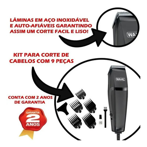 Máquina Cortar Pelo Wahl Cortadora 10 Piezas Linea 2019