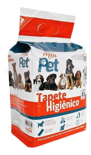 Tapete Higiênico Para Cães 15 Unidades Meu Pet- Hiper Textil