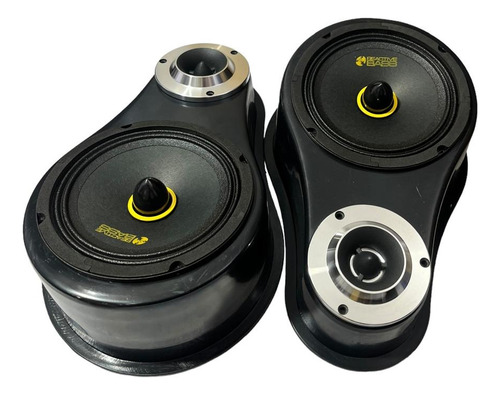Set De Medios Reactive Bass Krack 6.5 + Aumentos Con Bala