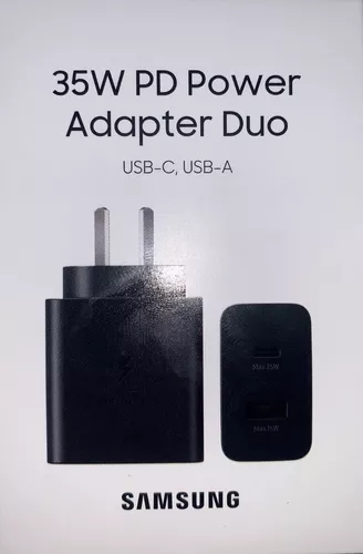 Adaptador Cargador Usb A / C Samsung Duo C/ Carga Rapida 35w