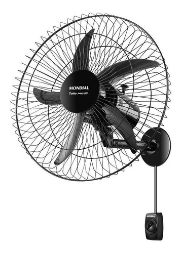 Ventilador de parede Mondial VP-PRO-55 turbo preto com 5 pás de  plástico, 55 cm de diâmetro 127 V