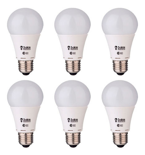 Lámpara Led 5w Mini Bulbo E27 Pack X6 Luz Blanco Frío