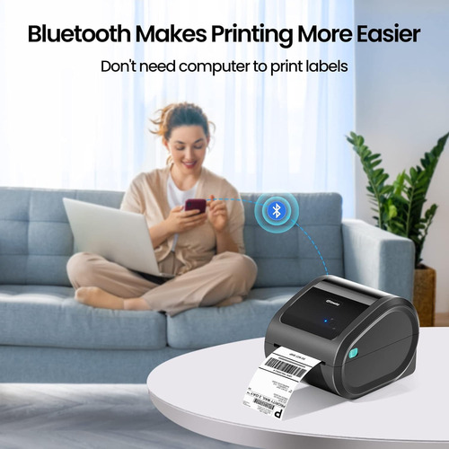 Impresora De Etiquetas Termica Bluetooth 4x6 Omezizy D520bt