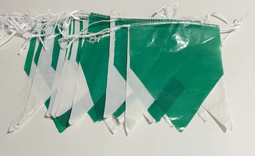 Kit Com 100 Metros Banderinhas Junina Duas Cores Plástica