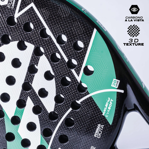 Paleta Padel Atila Bleda Gota Full Carbono Liviana.gravedadx