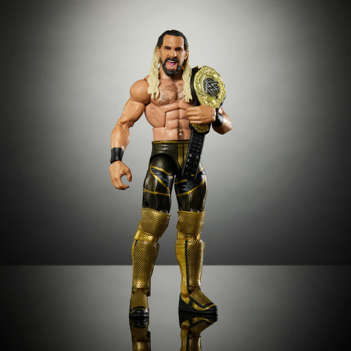 Mattel Wwe Elite Figura De Acción Y Accesorios, 6 Pulgadas Coleccionables Seth Rollins Con 25 Puntos De Articulación, Aspecto Realista Y Manos Intercambiables