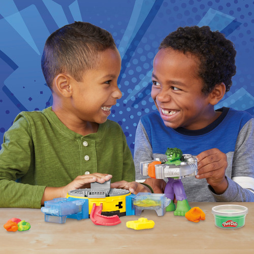 Play Doh Marvel Set De Juego Hulk Aplasta Y Moldea. Impotado