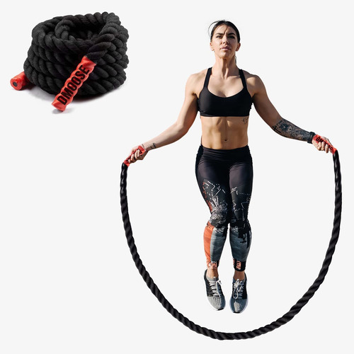 Cuerda Salto Peso Para Fitness Mejora Resistencia Fuerza T