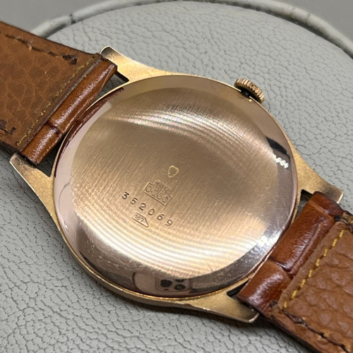 Antiguo Reloj Caballero Oro 18k Máquina Suiza Acuerda Wintex