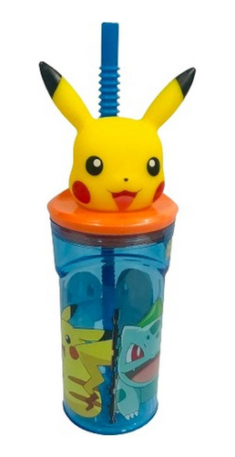 Vaso Infantil Pokemon Con Figura 3d Y Sorbet Ar1 1036 Ellobo