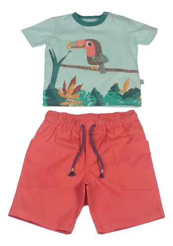 comprar Conjunto Bebe Niño Naranja Pillin