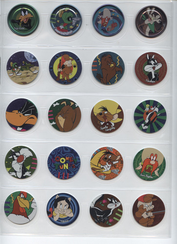 Tazos Sabritas 20 Aniversario Looney Tunes Wwe Bob Esponja (Usado)