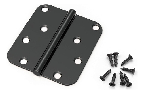 Paquete De 5 Bisagras De Puerta Knobwell De Color Negro M...
