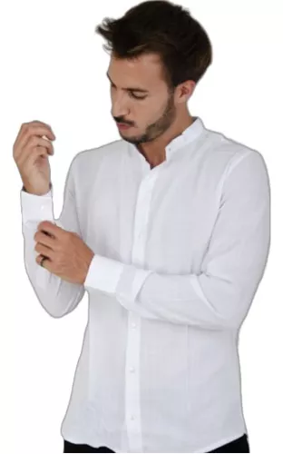 Camisa Hombre Blanca MercadoLibre 📦