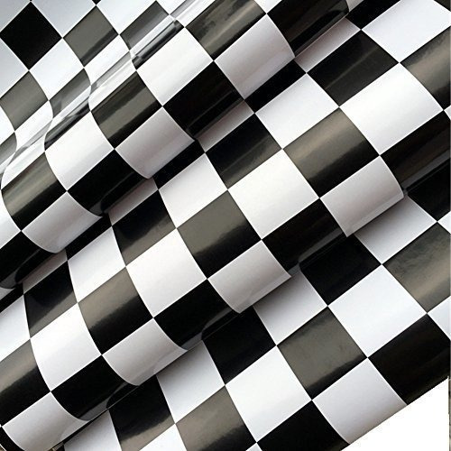 Papel Tapiz Vin Redodeco Adhesivo Blanco Negro Mosaico Backs