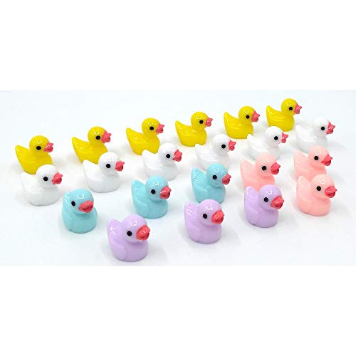 21 Unids Little Duck 5 Colores Patito Ornamento Miniatu...