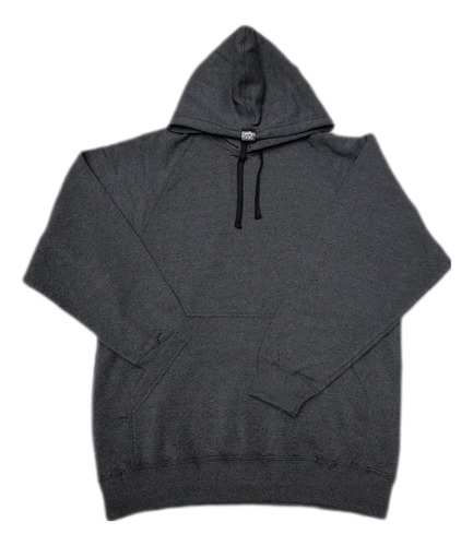 Buzo Negro Capucha Friza Algodon Liso Hoodie The Dark King