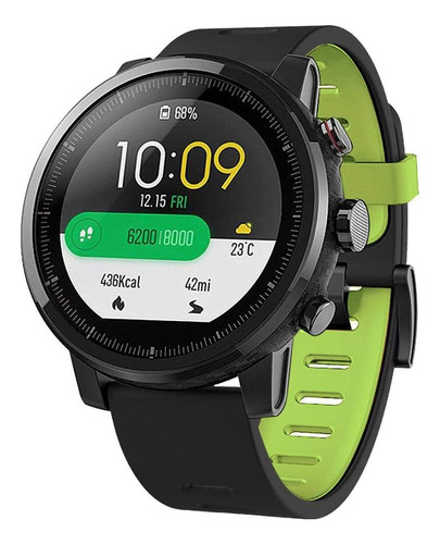 Pulseira Color Para Philco Psw02pm Hit Wear 45mm Cor Preta/verde