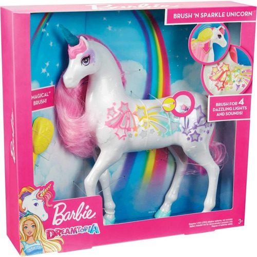 Barbie Unicornio Dreamtopia Luz Y Sonido Mattel 