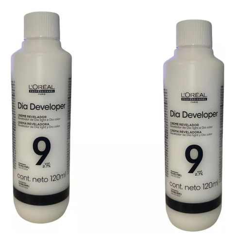 Kit 2 Unid Loreal Dia Developer Emulsão 120ml - 9 Volumes
