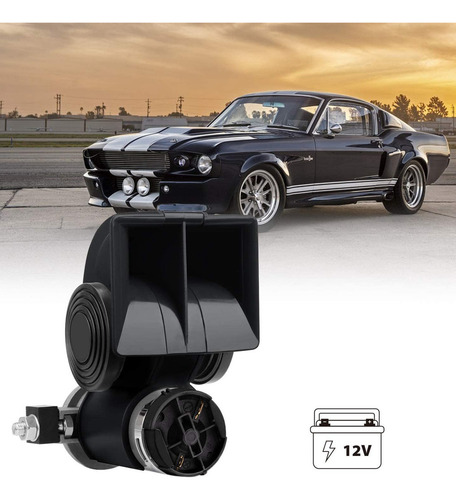 Bocina Neumática Compacta De 12 V Con Compresor Y Relé Autom
