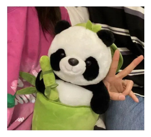 Mz 25 De De Mu?eco Peluche Cm Color Panda Tubo En BambĂș De N