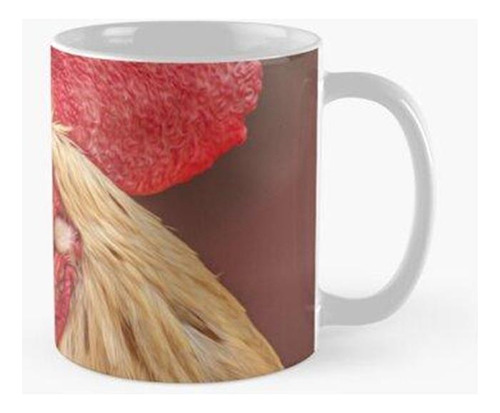 Taza Gallo Pollo Rojo Animales Aves Calidad Premium