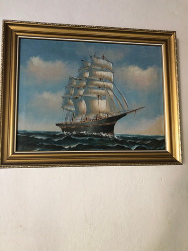 Cuadros Decorativos Paisaje: Barco En Alta Mar En Oferta