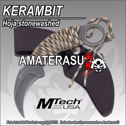 Kerambit Mtech Usa Cuchillo Tactico Karambit Navaja Fulltang