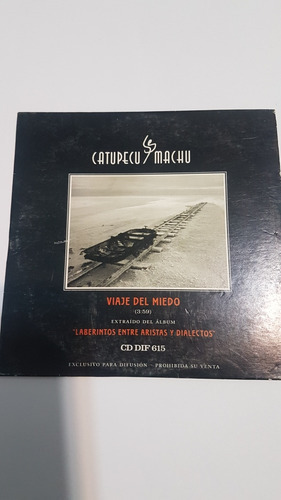 Catupecu Machu - Viaje Del Miedo - Cd Single Promocional 