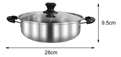 Olla Caliente For Divisor, Olla De Sopa De Dos For Asas 28cm