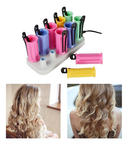 Rodillos Eléctricos Para El Cabello Con Calefacción,