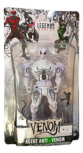 Figura Muñeco Agente Anti Venom 15cm Articulada Spiderman