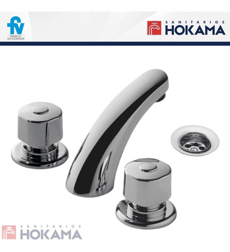 Imagen 7 de 10 de Combo Baño Griferias Completo Fv Plus Moderno Kit Casa Grifo