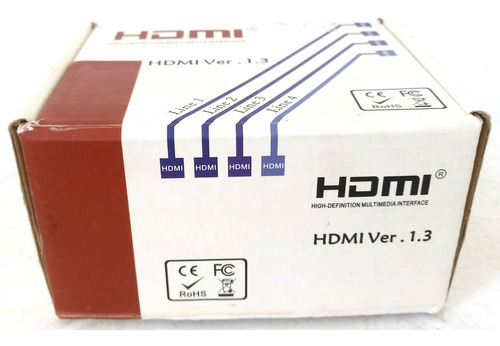 Imagem 5 de 9 de Splitter Hdmi (divisor Hdmi) 1 Para 2 Com Ou Sem Hdcp