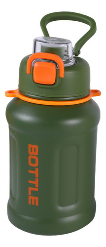 Elegante Taza Aislante De Acero Inoxidable De Gran Capacidad Color Verde