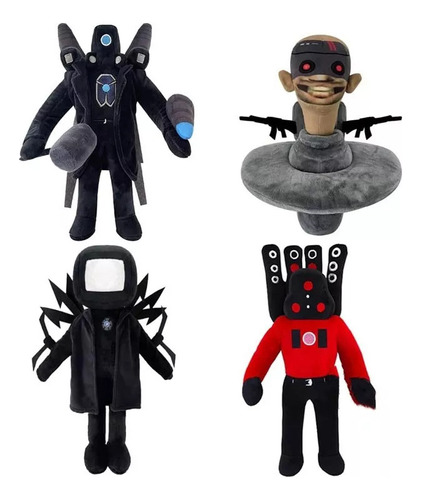 Inodoro Con Altavoz Skibidi Plush Doll Titan De 4 Piezas