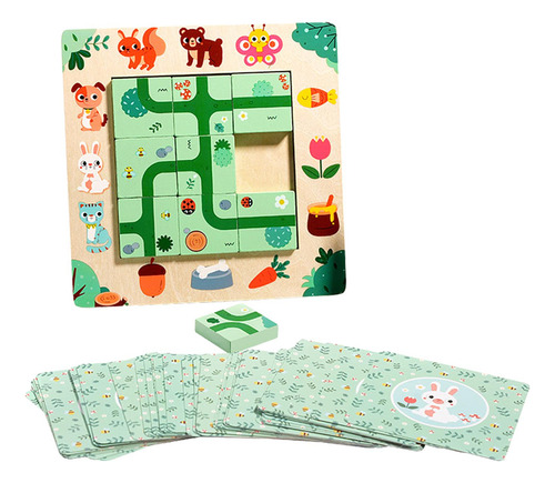 Rompecabezas De Bloques De Madera Para Niños,