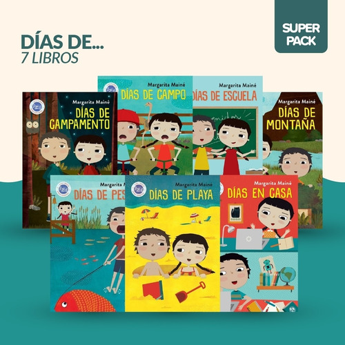 Pack Maine Dias De Campamento Campo Escuela... - 7 Libros