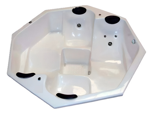 Spa Areal Quadrado 1.84 X 1.84+aquecedor+leds+base+12 Jatos