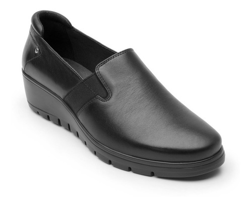 Imagen 1 de 6 de Calzado Zapato Flexi 104813 Negro Piel Plataforma 4.4cm