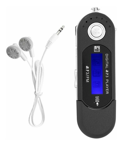 Mp3 Usb Music Video Digital Player Com Tela Lcd 8gb