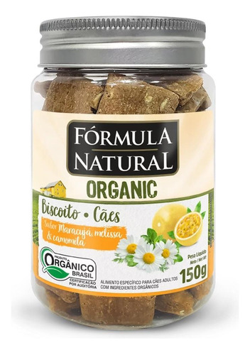 Fórmula Natural Organic Biscoito Cães Maracujá, Melissa E