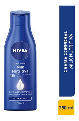 Crema Corporal Nivea Body Milk Nutritiva X 250ml