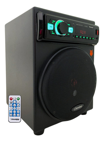Caixinha De Som Bluetooth - Rádio Fm Pen Drive Mp3 Cor Preto 127/220v