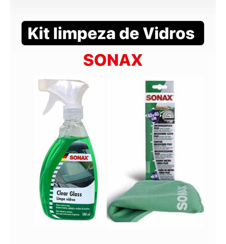 Kit Limpa Vidros Sonax 500ml